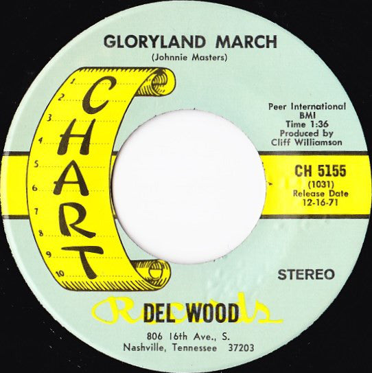Del Wood - Gloryland March - Used Vinyl Record 7"