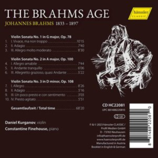 DANIEL KURGANOV; CON - BRAHMS AGE - CD