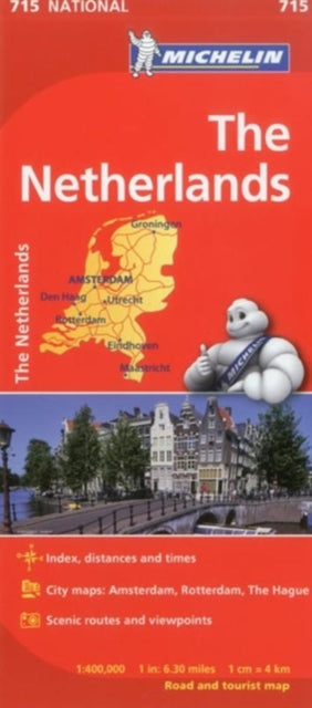 Michelin - Netherlands -  National Map 715 - Sheet map
