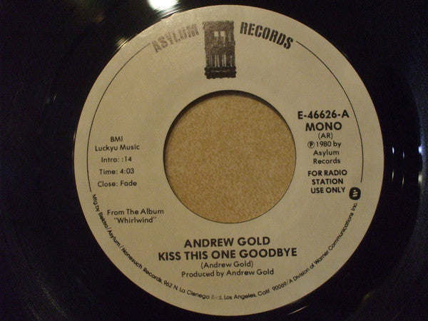 Andrew Gold - Kiss This One Goodbye - Used Vinyl Record 7"