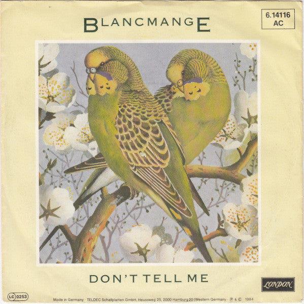 Blancmange - Don't Tell Me - Used Vinyl Record 7"