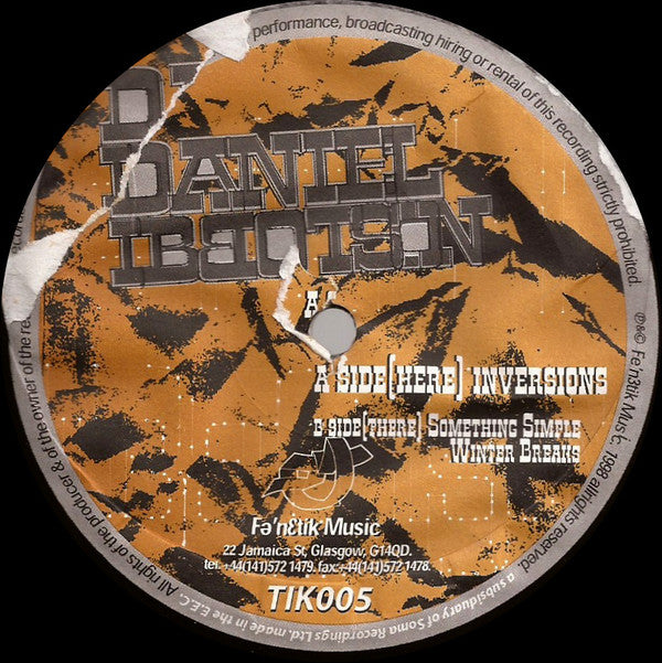Daniel Ibbotson - Inversions - Used Vinyl Record 12"