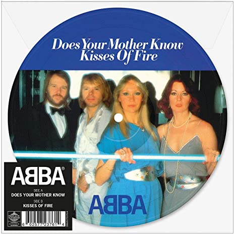 ABBA - Does Your Mother Know / Kisses Of Fire - Used Vinyl Record 7"
