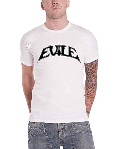 EVILE - LOGO (WHITE TS/ - tshirt - Size S - New T Shirt