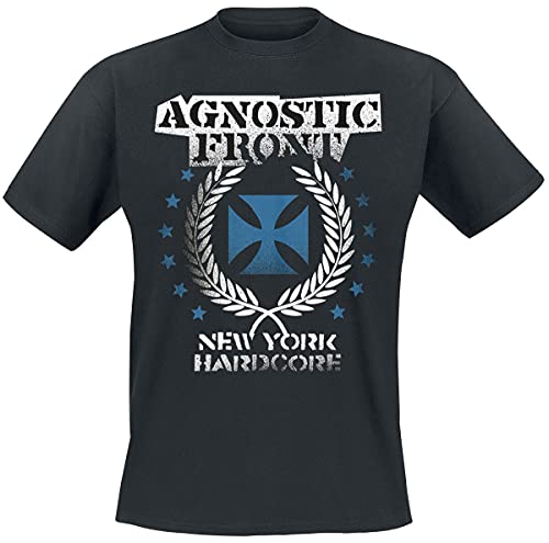 AGNOSTIC FRONT - BLUE IRON CROSS - tshirt - Size S - New T Shirt