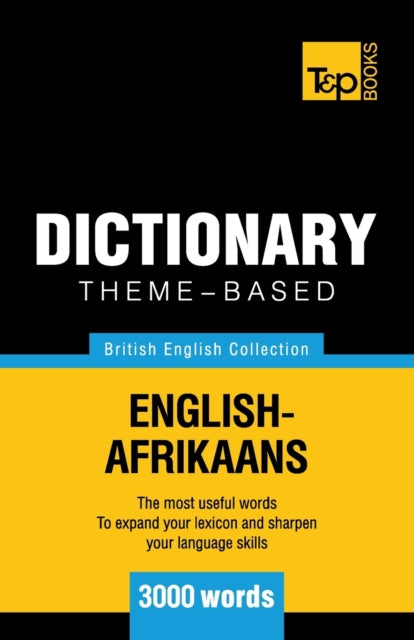 aranov - me-based dictionary British English-Afrikaans - 3000 words -