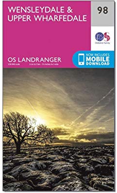 Ordnance Survey - Wensleydale & Upper Wharfedale : 98 - New Sheet map