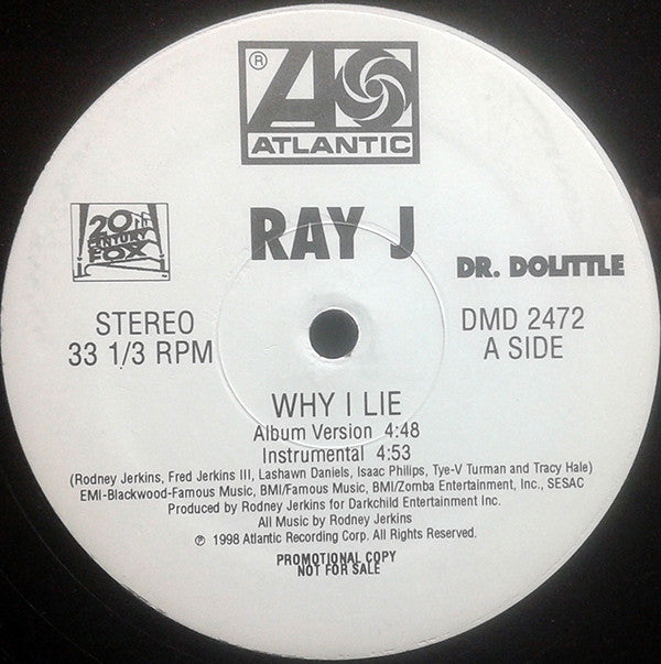 Ray J - Why I Lie - Used Vinyl Record 12"
