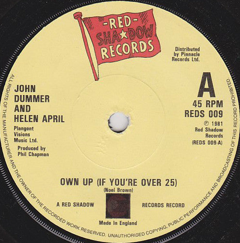 John Dummer - Own Up (If You're Over 25) - Used Vinyl Record 7"