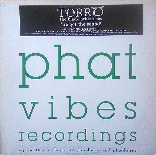MC Torro - We Got The Sound - Used Vinyl Record 12"