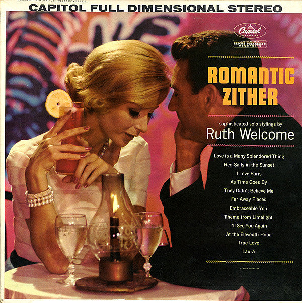 Ruth Welcome - Romantic Zither - Used Vinyl Record