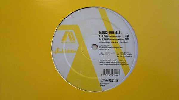 Marco Botelli - Q - Point - Used Vinyl Record 12"