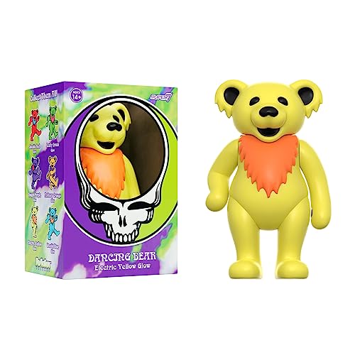 GRATEFUL DEAD - - Dancing Bear Glow (Electric Yellow) Reaction Figure