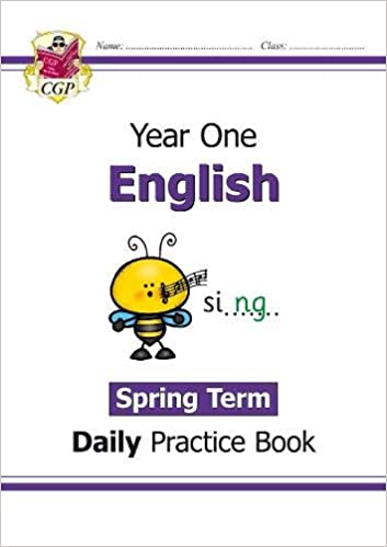 CGP Books - New KS1 English Daily Practice Book: Year 1 - Spring Term