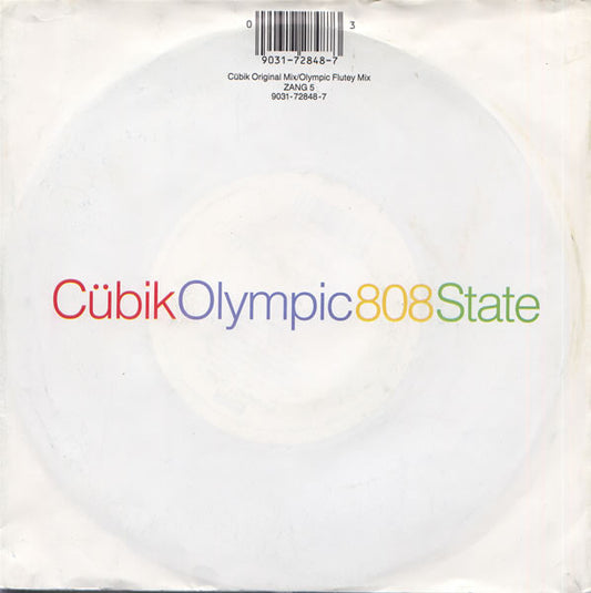 808 State - Cubik / Olympic - Used Vinyl Record 7"