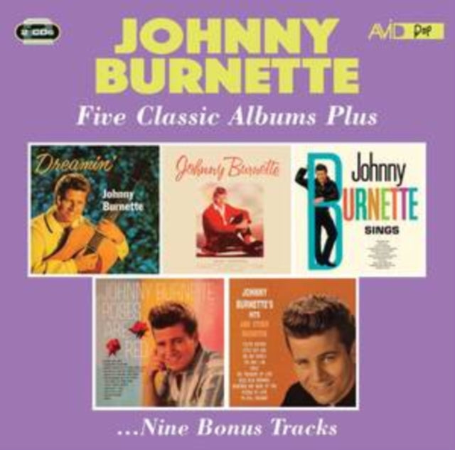 JOHNNY BURNETTE - Five Classic Albums Plus (Dreamin /  /  Sings / Rose