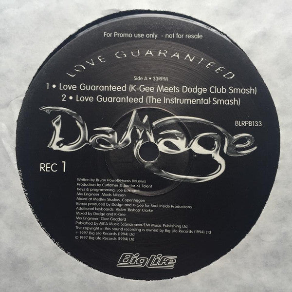 Damage - Love Guaranteed - Used Vinyl Record 12"