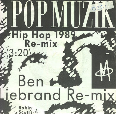 M - Pop uzik (Hip Hop 1989 Re-ix) - Used Vinyl Record 7"