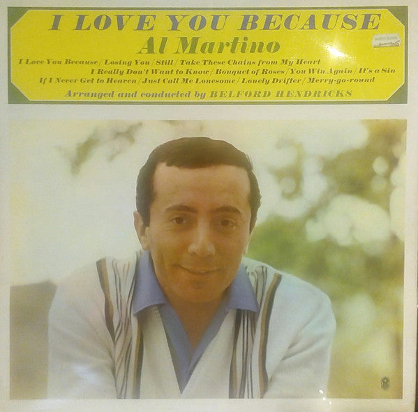 Al Martino - I Love You Because - Used Vinyl Record