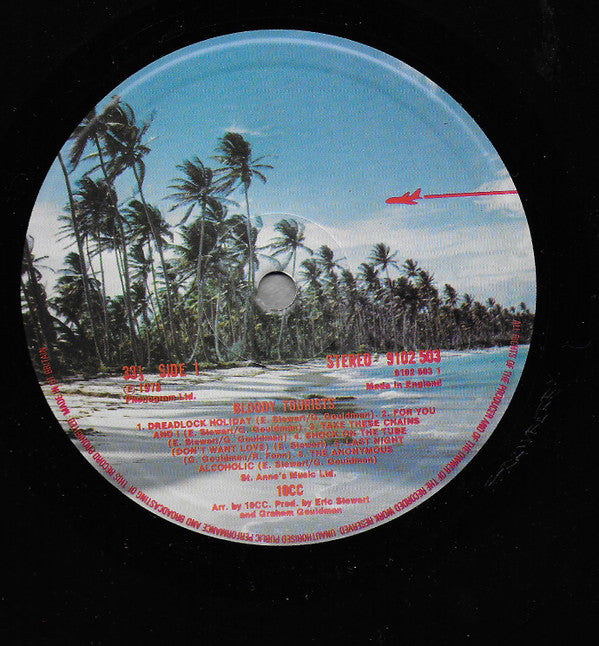 10cc - Bloody Tourists - Used Vinyl Record