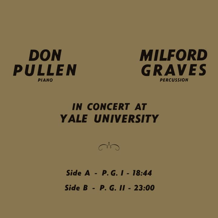MILFORD & DON PUL GR - IN CONCERT AT YALE UNIVERSITY - New Vinyl Recor