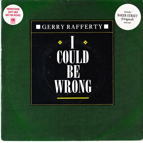 Gerry Rafferty - I Could Be Wrong - Used Vinyl Record 7"