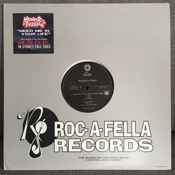 Memphis Bleek - Need Me In Your Life - Used Vinyl Record 12"