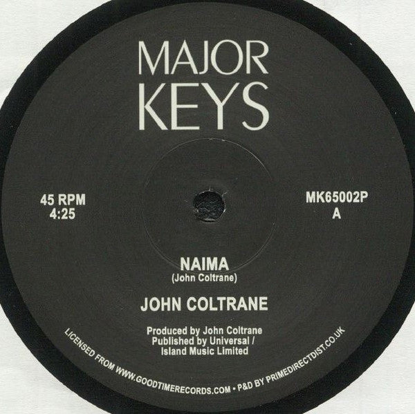 John Coltrane - Naima - Vinyl Record 12"