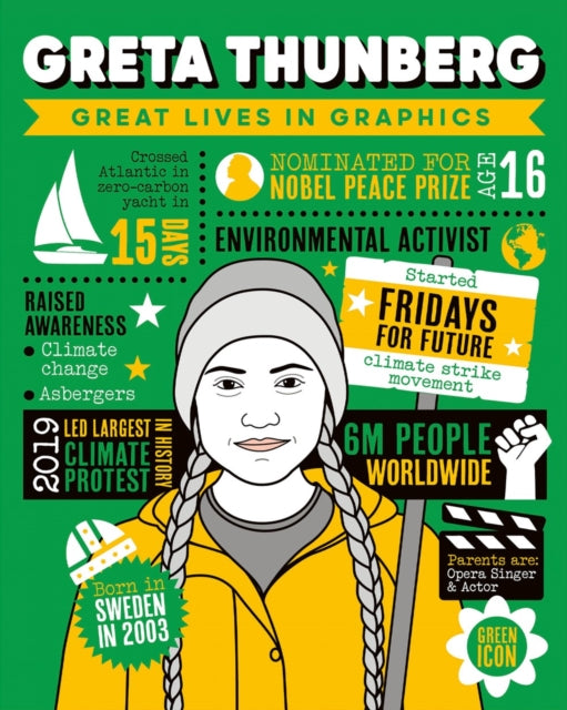 Great Lives in Graphics: Greta Thunberg - Hardback