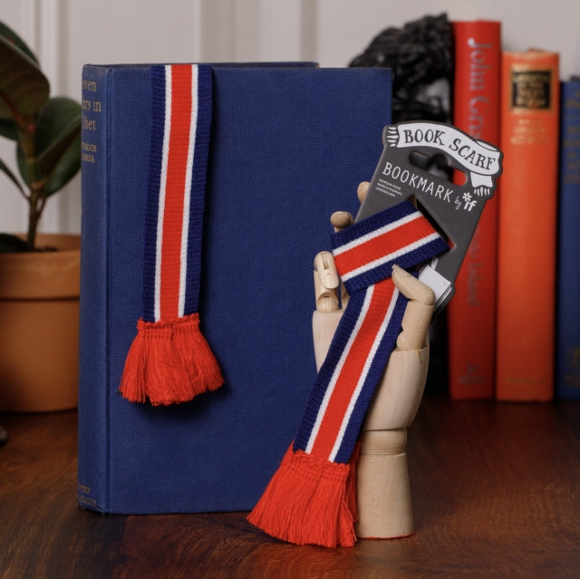 Book Scarf Bookmark - Red, White & Blue - New Paperback