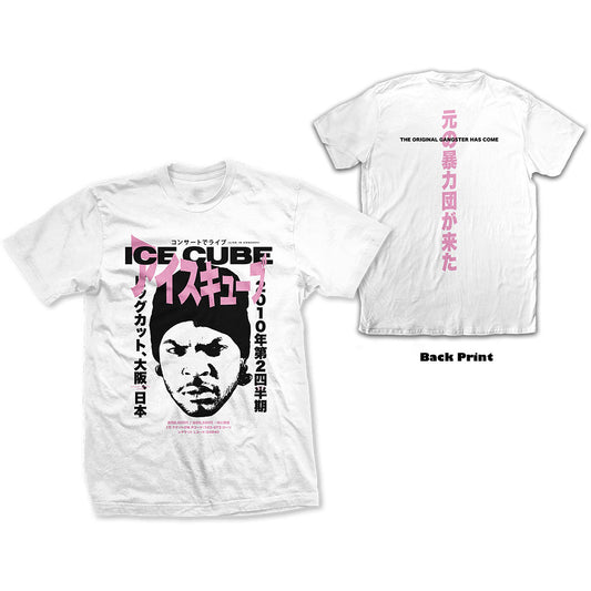 Ice Cube - tshirt - Unisex - Small - Short Sleeves - Beanie Kanji