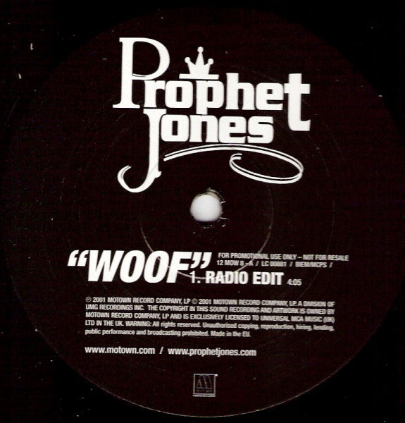 Prophet Jones - Woof - Used Vinyl Record 12"