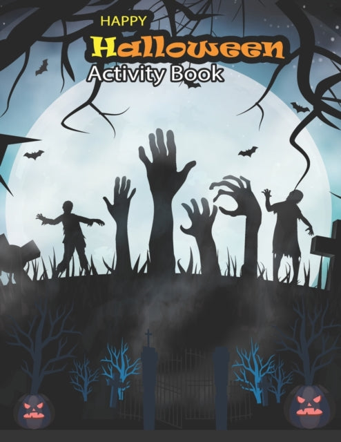Press - happy halloween activities book  Scary Fun Activity Workbook f