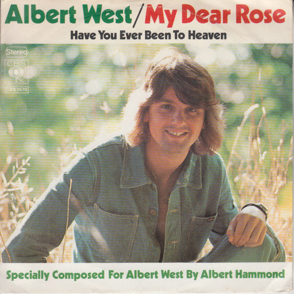 Albert West - My Dear Rose - Used Vinyl Record 7"
