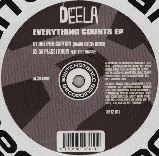 Deela - Everything Counts EP - New Vinyl Record 12"