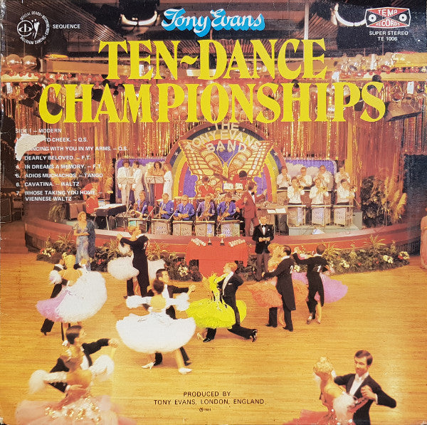 Tony Evans - Ten Dance Championships - Used Vinyl Record
