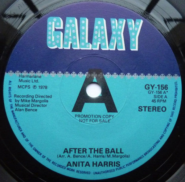 Anita Harris - After The Ball - Used Vinyl Record 7"