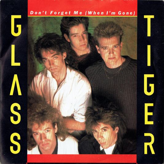 Glass Tiger - Don't Forget Me (When I'm Gone) - Used Vinyl Record 7"