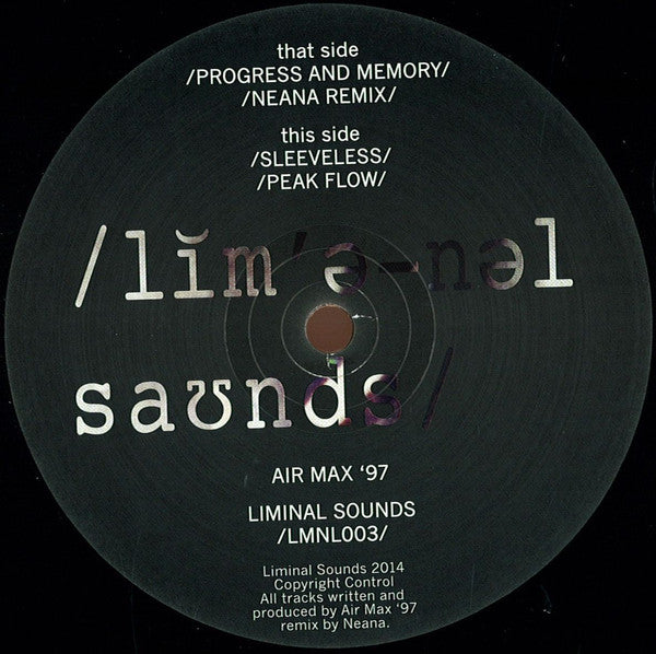 Air Max '97 - Progress And Memory - New Vinyl Record 12"