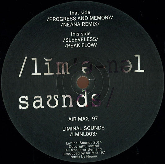 Air Max '97 - Progress And Memory - New Vinyl Record 12"