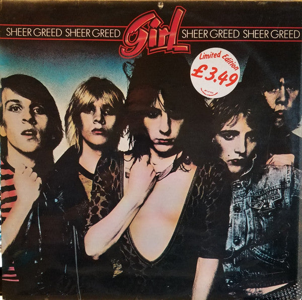 Girl - Sheer Greed - Used Vinyl Record