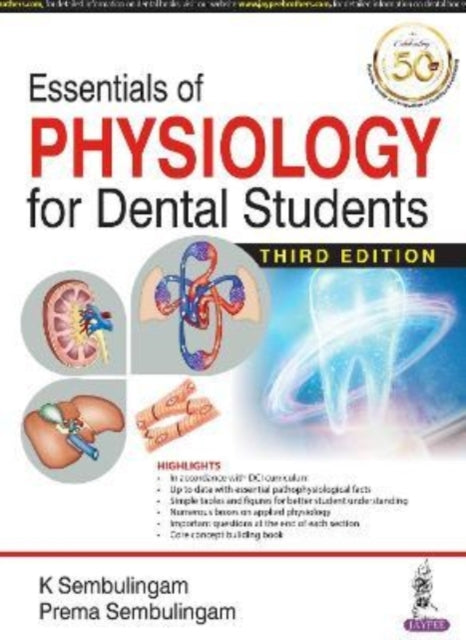 Sembulingam - Essentials of Physiology for Dental Students - New paper