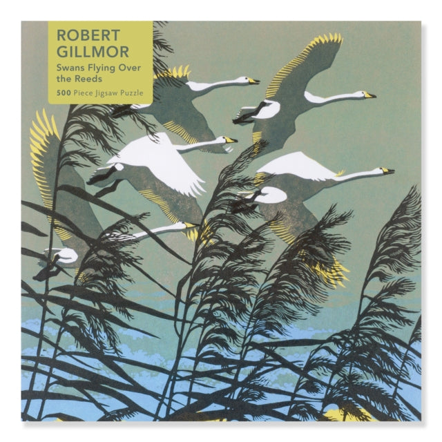Flame Tree Studio - Adult Jigsaw Puzzle Robert Gillmor: Swans Flying o
