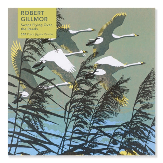 Flame Tree Studio - Adult Jigsaw Puzzle Robert Gillmor: Swans Flying o