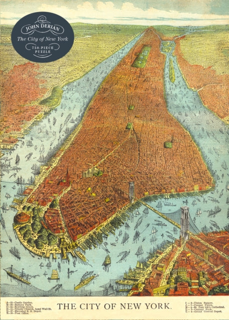 Artisan Puzzle - John Derian Paper Goods: The City of New York 750-Pie
