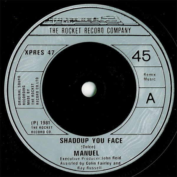 Manuel - Shaddup Your Face - Used Vinyl Record 7"