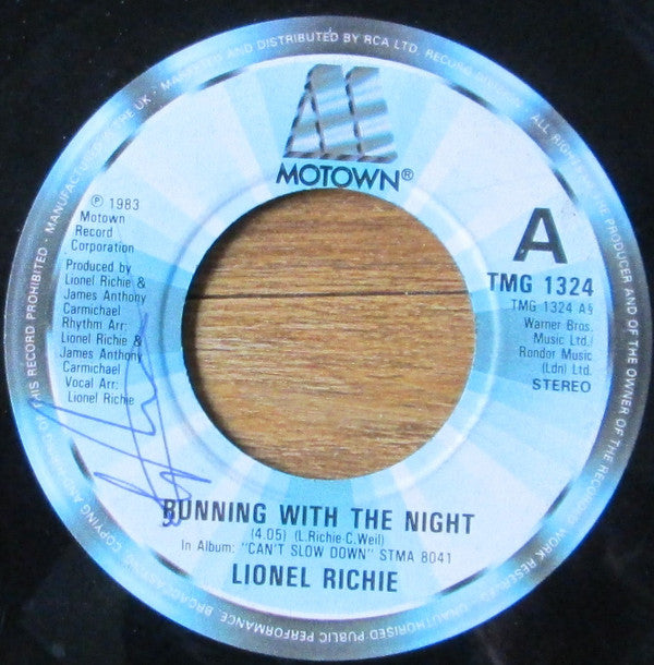 Lionel Richie - Running With The Night (Special Remix) - Used Vinyl R