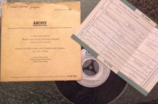Georg Friedrich Hand - Konzert Fur Harfe (Orgel Oder Cembalo) Und Orc
