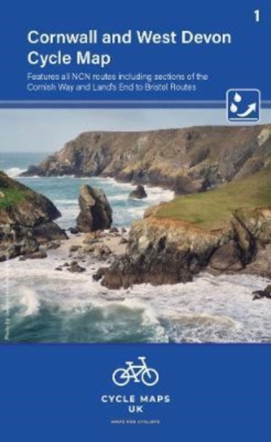 Cycle Maps UK - Cornwall & West Devon Cycle Map 1 - New Sheet map