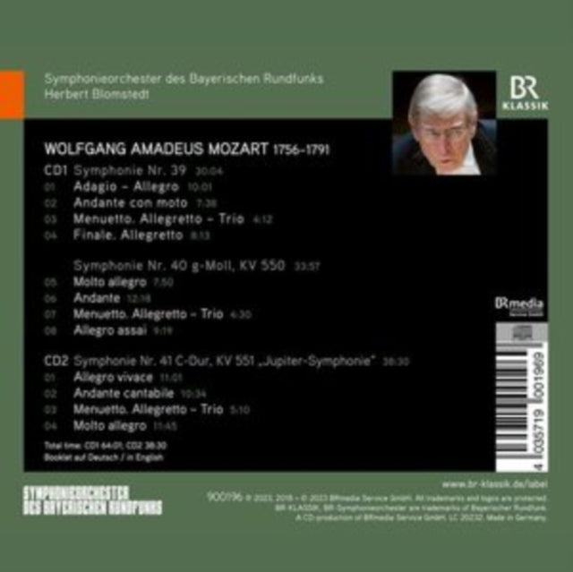 SYMPHONIEORCHESTER D - WOLFGANG AMADEUS MOZART SYMPH - CD